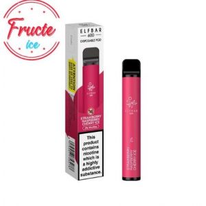 Kit Elf Bar Vape Pen 600 pufuri  Strawberry Raspberry Cherry Ice